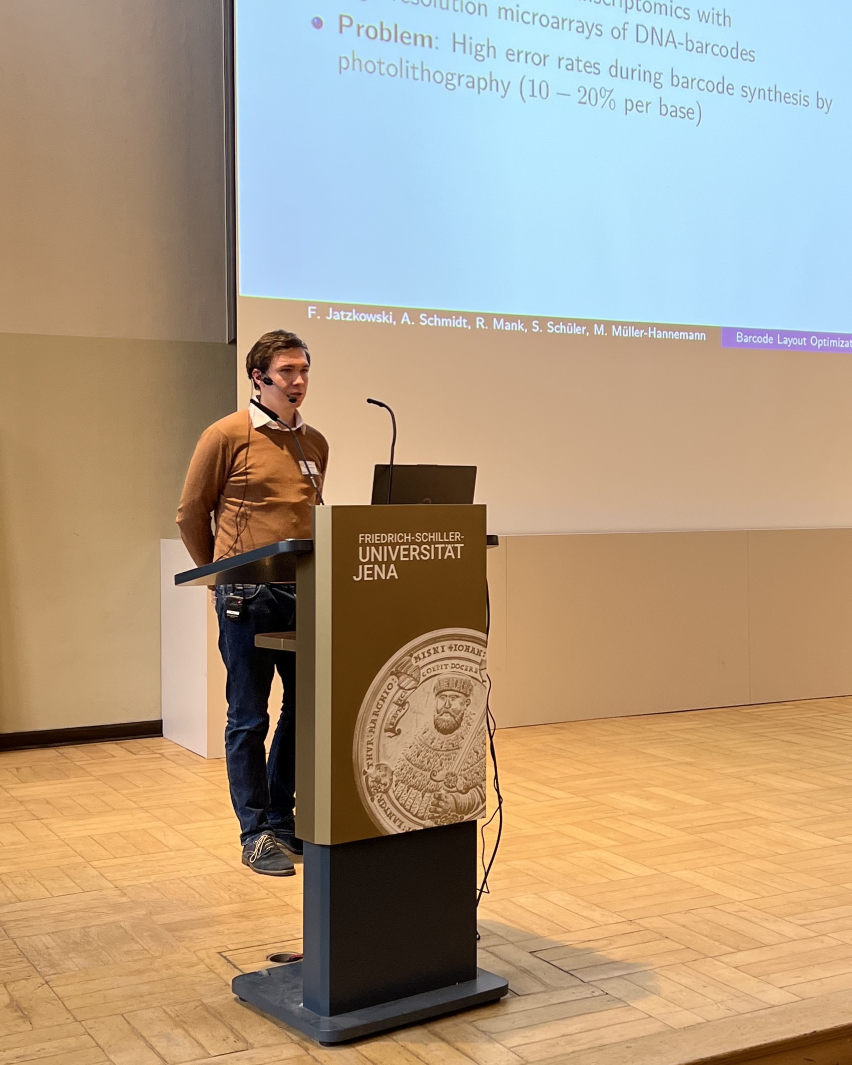 Speaking at the 5th Central German Meeting on Bioinformatics.